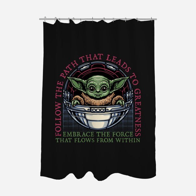 Path that leads to greatness-None-Polyester-Shower Curtain-glitchygorilla