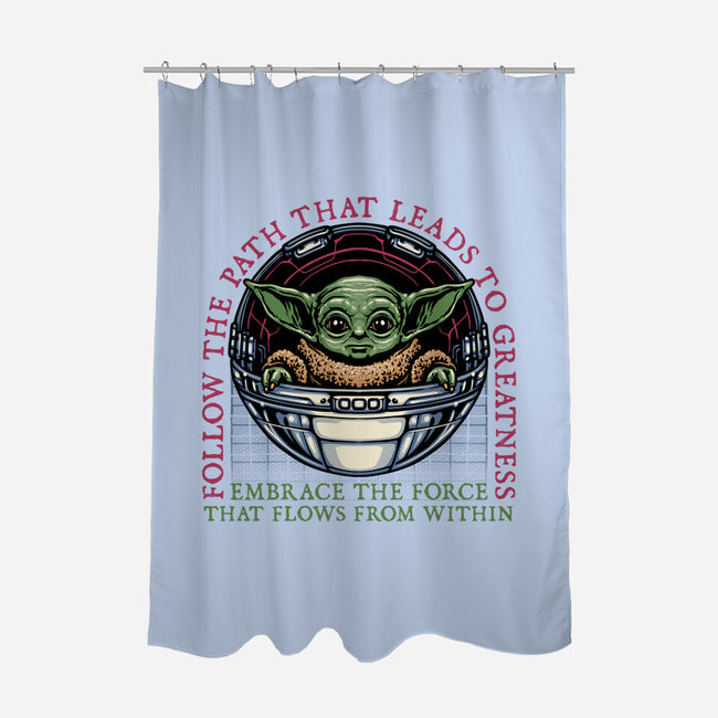Path that leads to greatness-None-Polyester-Shower Curtain-glitchygorilla
