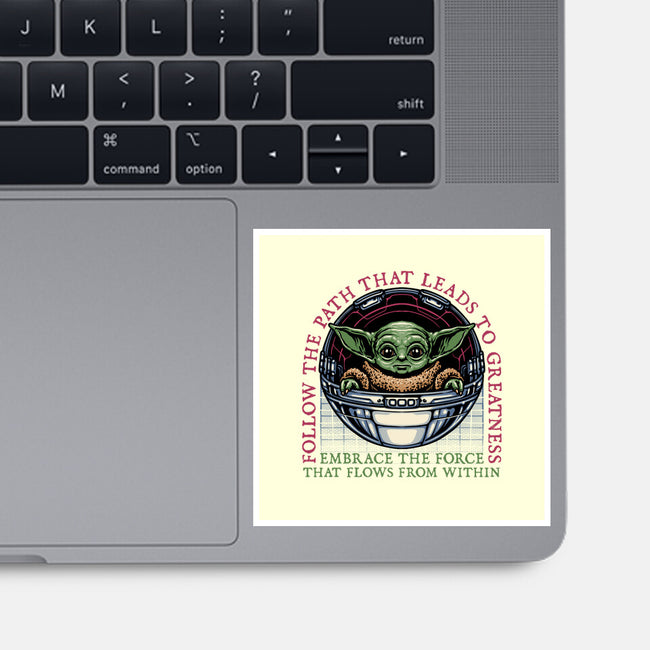 Path that leads to greatness-None-Glossy-Sticker-glitchygorilla