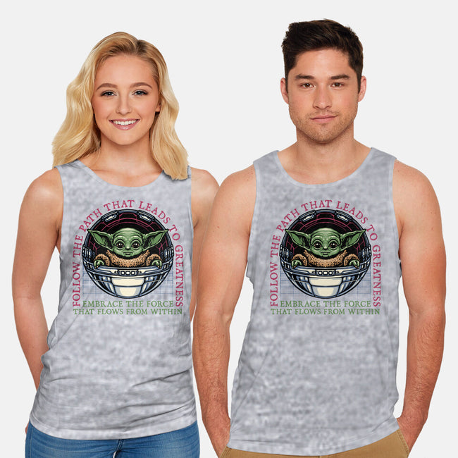 Path that leads to greatness-Unisex-Basic-Tank-glitchygorilla