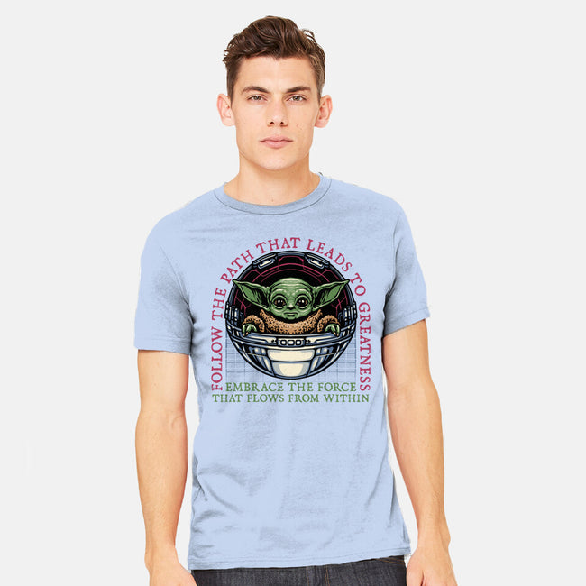 Path that leads to greatness-Mens-Heavyweight-Tee-glitchygorilla