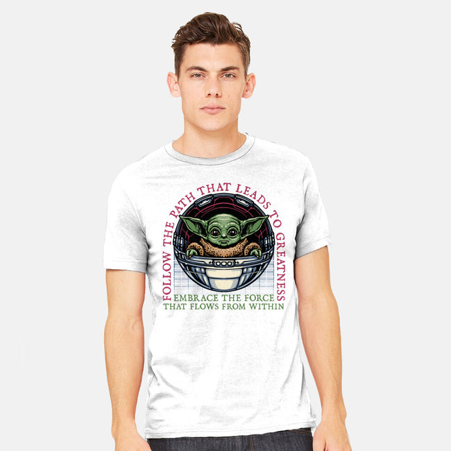 Path that leads to greatness-Mens-Heavyweight-Tee-glitchygorilla