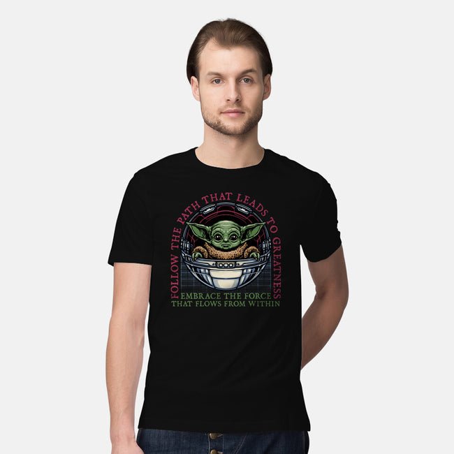 Path that leads to greatness-Mens-Premium-Tee-glitchygorilla