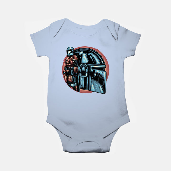 Bounty Hunters Code-Baby-Basic-Onesie-glitchygorilla