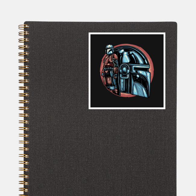 Bounty Hunters Code-None-Glossy-Sticker-glitchygorilla