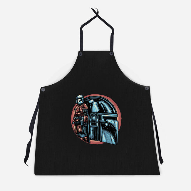 Bounty Hunters Code-Unisex-Kitchen-Apron-glitchygorilla