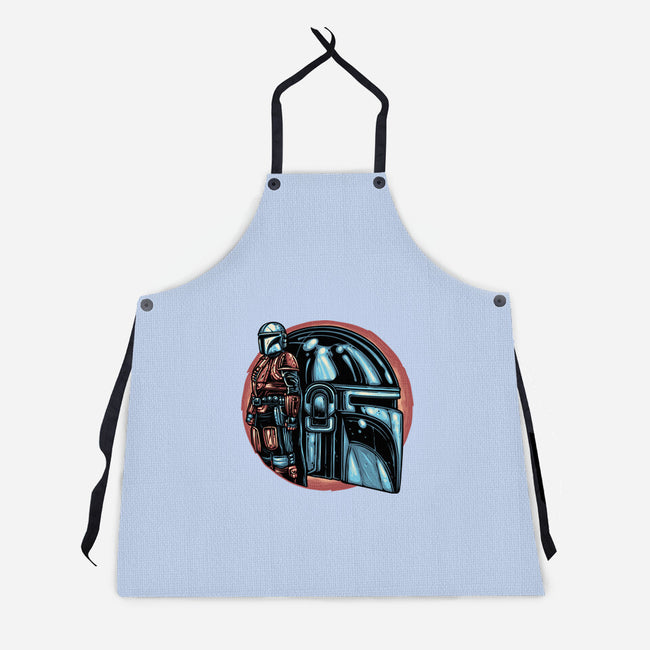 Bounty Hunters Code-Unisex-Kitchen-Apron-glitchygorilla