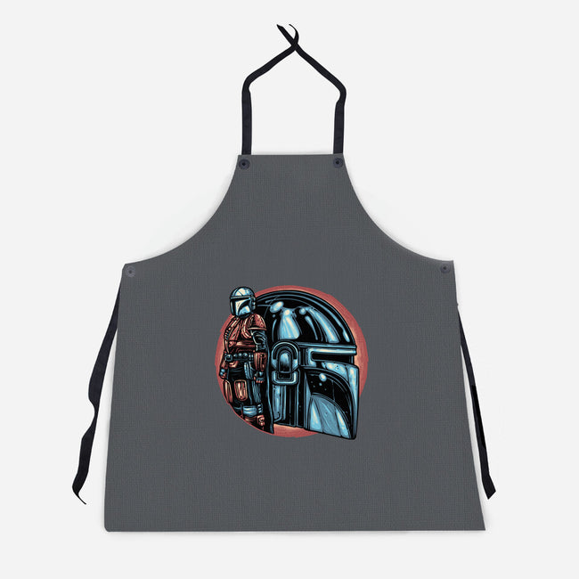 Bounty Hunters Code-Unisex-Kitchen-Apron-glitchygorilla