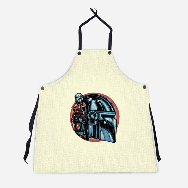 Bounty Hunters Code-Unisex-Kitchen-Apron-glitchygorilla
