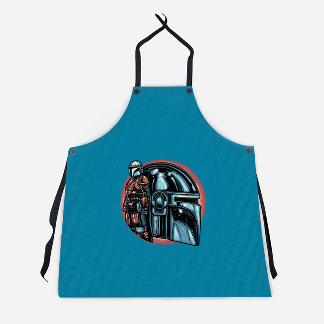 Bounty Hunters Code-Unisex-Kitchen-Apron-glitchygorilla