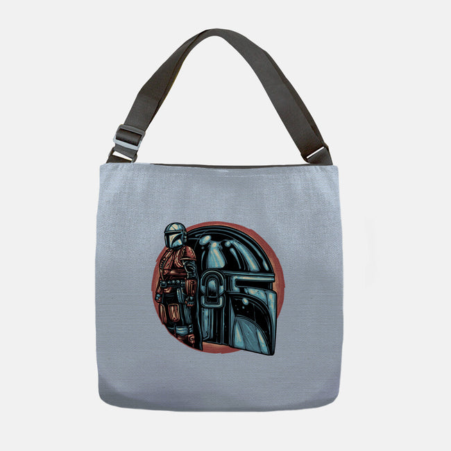 Bounty Hunters Code-None-Adjustable Tote-Bag-glitchygorilla