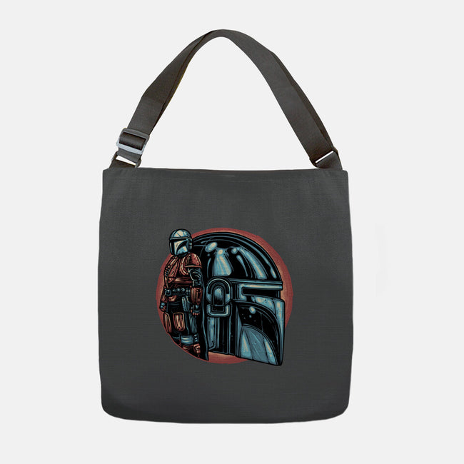 Bounty Hunters Code-None-Adjustable Tote-Bag-glitchygorilla