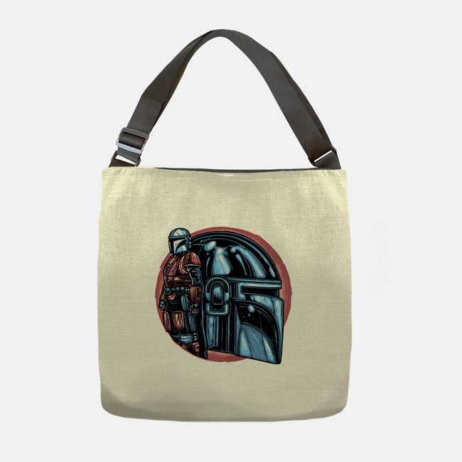 Bounty Hunters Code-None-Adjustable Tote-Bag-glitchygorilla