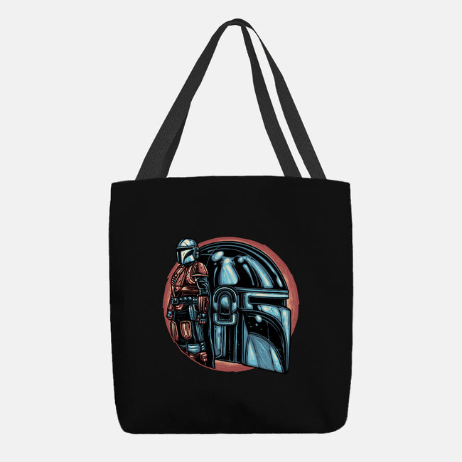 Bounty Hunters Code-None-Basic Tote-Bag-glitchygorilla