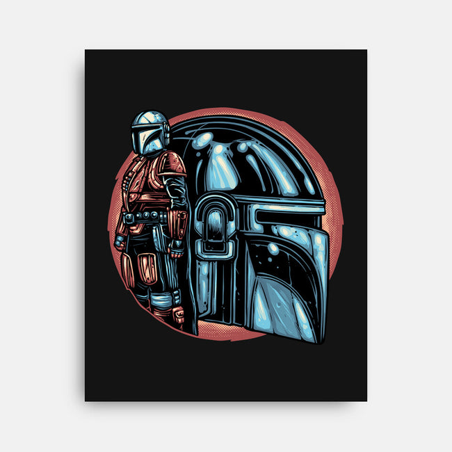 Bounty Hunters Code-None-Stretched-Canvas-glitchygorilla