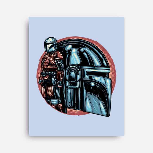 Bounty Hunters Code-None-Stretched-Canvas-glitchygorilla