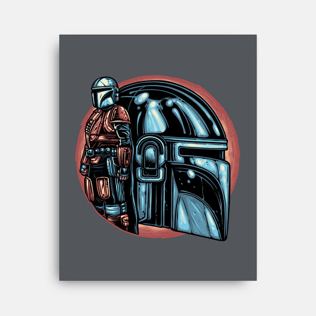 Bounty Hunters Code-None-Stretched-Canvas-glitchygorilla