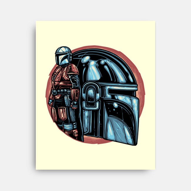 Bounty Hunters Code-None-Stretched-Canvas-glitchygorilla