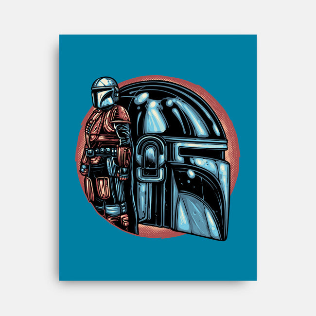 Bounty Hunters Code-None-Stretched-Canvas-glitchygorilla