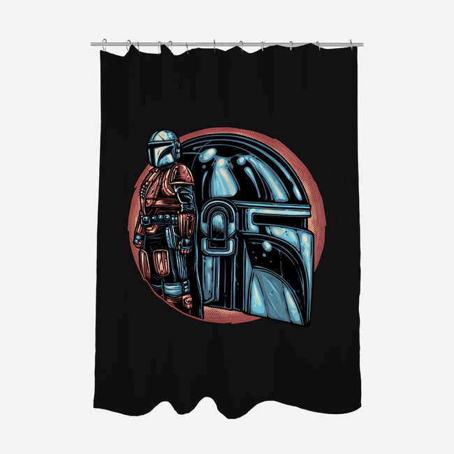 Bounty Hunters Code-None-Polyester-Shower Curtain-glitchygorilla