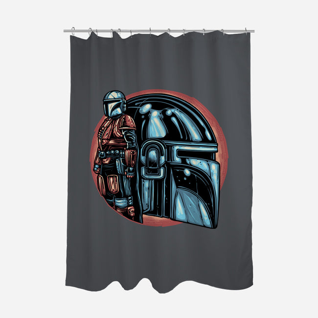 Bounty Hunters Code-None-Polyester-Shower Curtain-glitchygorilla