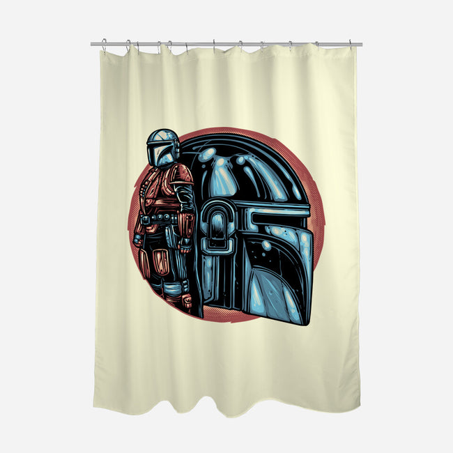 Bounty Hunters Code-None-Polyester-Shower Curtain-glitchygorilla