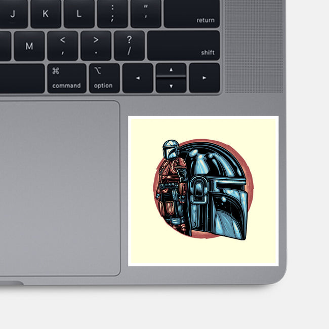 Bounty Hunters Code-None-Glossy-Sticker-glitchygorilla