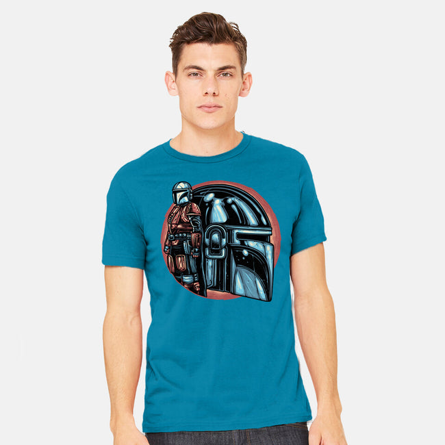 Bounty Hunters Code-Mens-Heavyweight-Tee-glitchygorilla