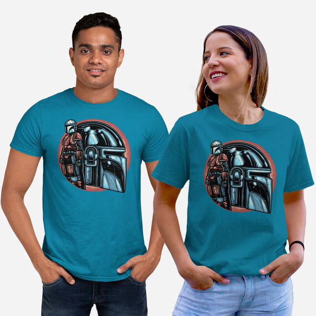 Bounty Hunters Code-Unisex-Basic-Tee-glitchygorilla