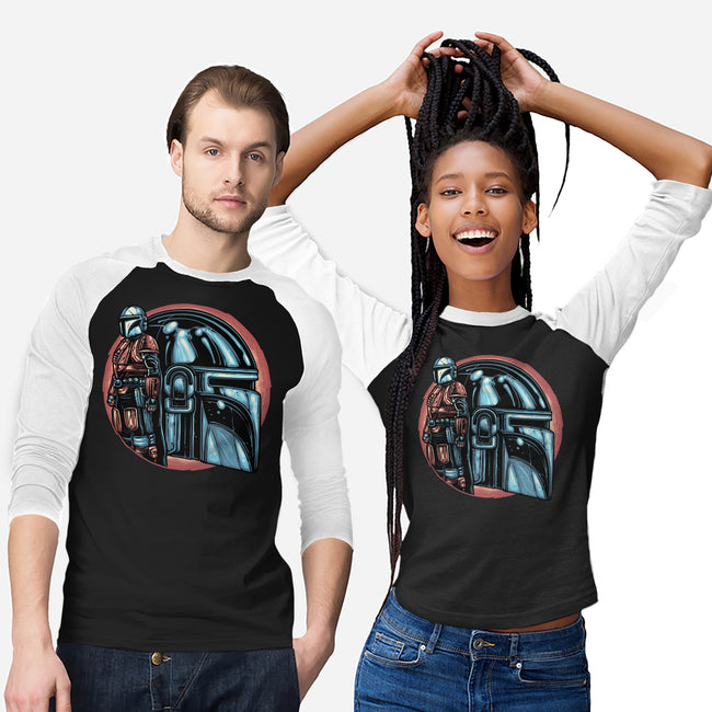 Bounty Hunters Code-Unisex-Baseball-Tee-glitchygorilla