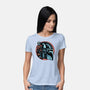 Bounty Hunters Code-Womens-Basic-Tee-glitchygorilla