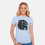 Bounty Hunters Code-Womens-Fitted-Tee-glitchygorilla