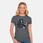 Bounty Hunters Code-Womens-Fitted-Tee-glitchygorilla