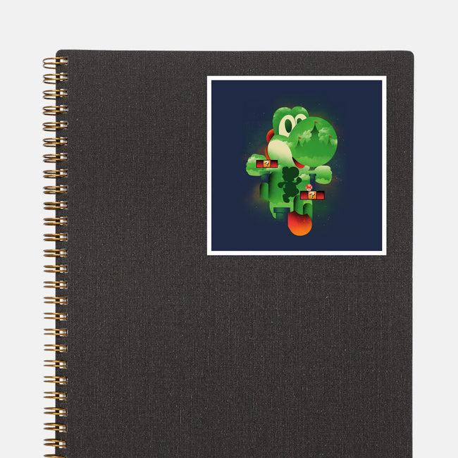 Yoshi World-None-Glossy-Sticker-dandingeroz