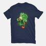 Yoshi World-Womens-Fitted-Tee-dandingeroz