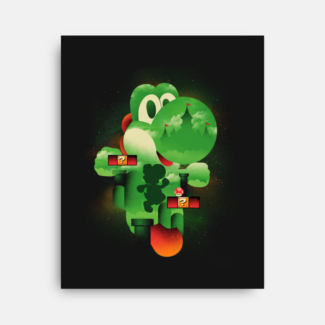 Yoshi World-None-Stretched-Canvas-dandingeroz
