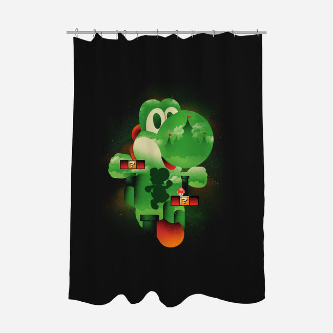 Yoshi World-None-Polyester-Shower Curtain-dandingeroz