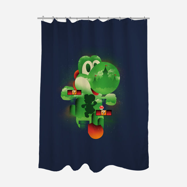 Yoshi World-None-Polyester-Shower Curtain-dandingeroz