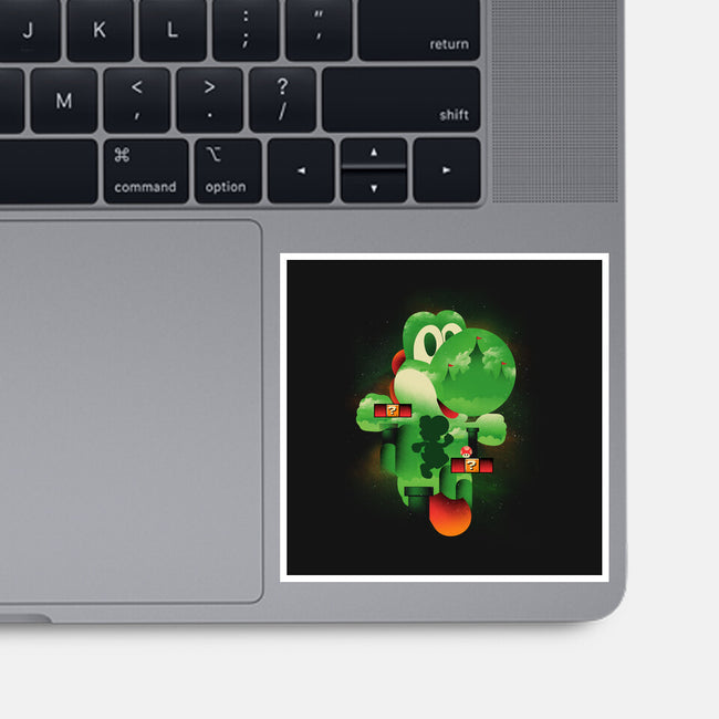 Yoshi World-None-Glossy-Sticker-dandingeroz