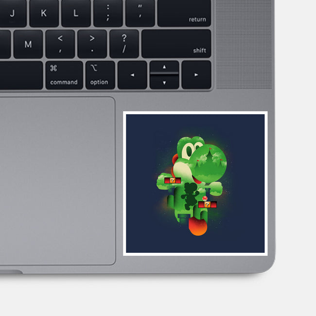 Yoshi World-None-Glossy-Sticker-dandingeroz