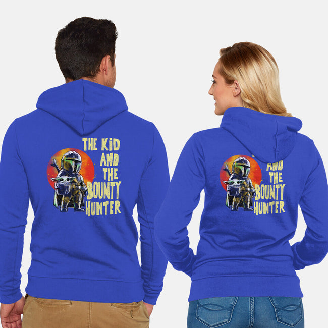 The Kin And The Bounty Hunter-Unisex-Zip-Up-Sweatshirt-kharmazero