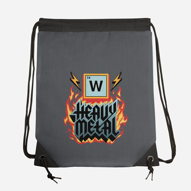 Heavy Metal Nerd-None-Drawstring-Bag-alfbocreative