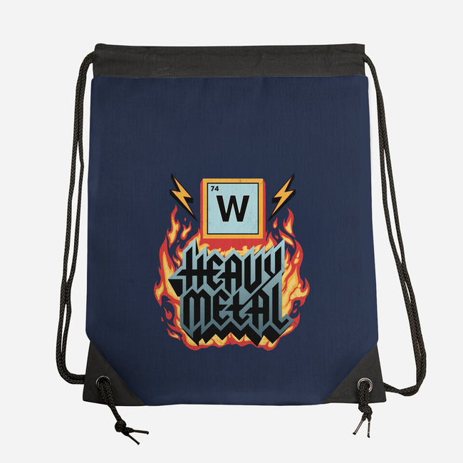 Heavy Metal Nerd-None-Drawstring-Bag-alfbocreative