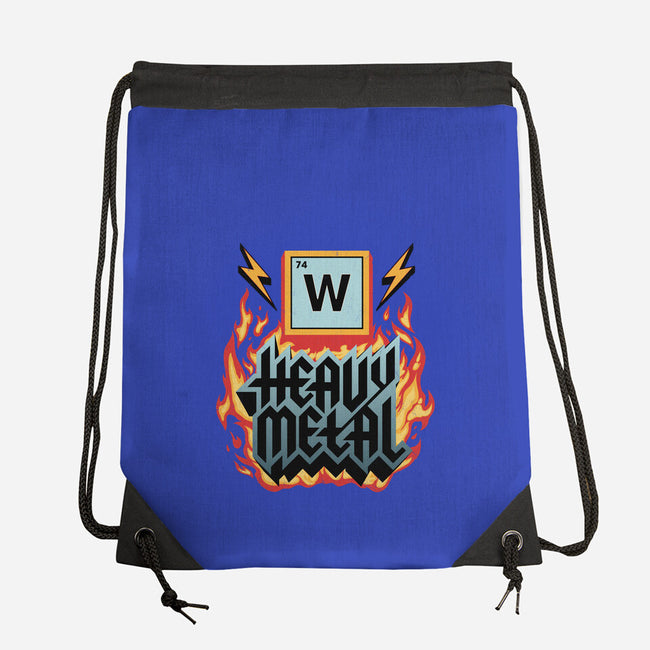 Heavy Metal Nerd-None-Drawstring-Bag-alfbocreative