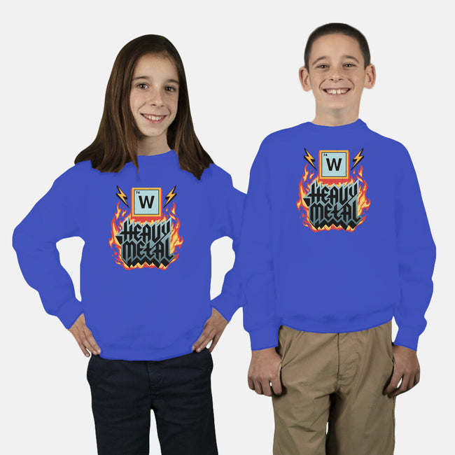 Heavy Metal Nerd-Youth-Crew Neck-Sweatshirt-alfbocreative