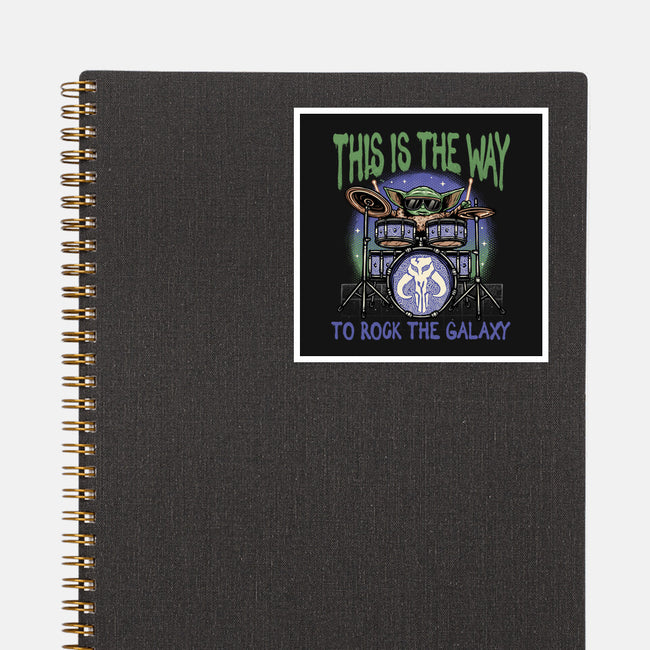 Rock The Galaxy-None-Glossy-Sticker-glitchygorilla