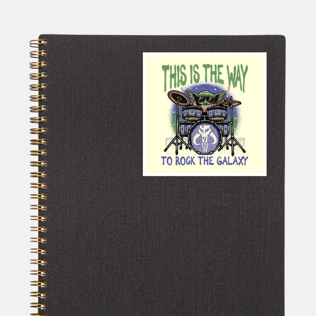 Rock The Galaxy-None-Glossy-Sticker-glitchygorilla