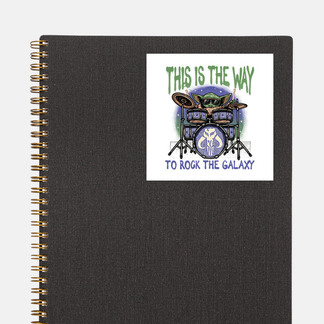 Rock The Galaxy-None-Glossy-Sticker-glitchygorilla