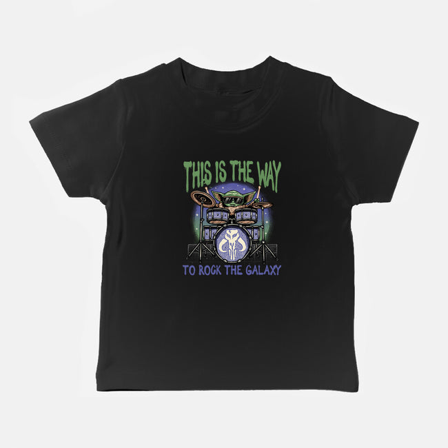 Rock The Galaxy-Baby-Basic-Tee-glitchygorilla