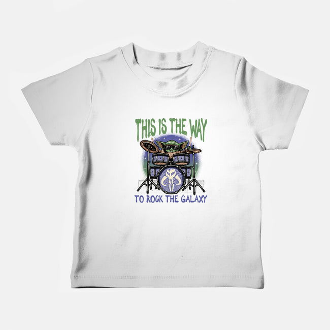Rock The Galaxy-Baby-Basic-Tee-glitchygorilla